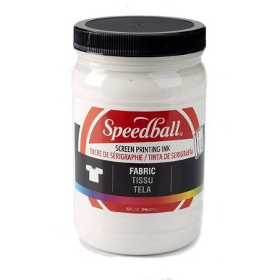 Materiais Belas Artes - Tinta Serigrafia a agua Branco 946 ml. Speedball | totenart.com