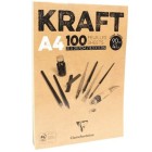 Materiais Belas Artes - Bloco de Papel A4, 90 gr. 100 h. Cor Marron Clairefontaine | totenart.com