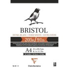 Materiais Belas Artes - Bloco Bristol Branco Extra A4, 205 gr., 20 h. Clairefontaine | totenart.com