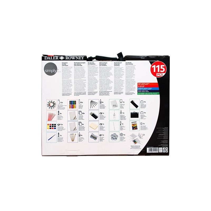 Oleo Van Gogh, caixa madeira, 10 cor.