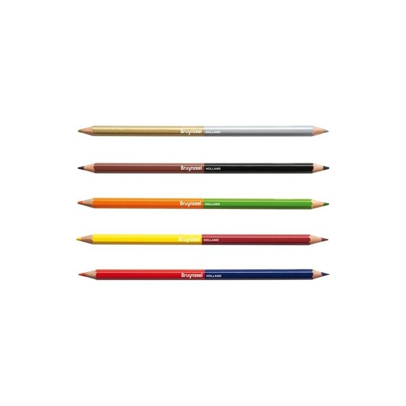 Materiais Belas Artes - Caso de 12 lapices cor dupla ponta Bruynzeel | totenart.com