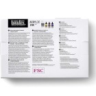 Materiais Belas Artes - Conjunto de tintas acrílicas Liquitex, 3 cores 30 ml. + Pouring medium 118 ml. | totenart.com