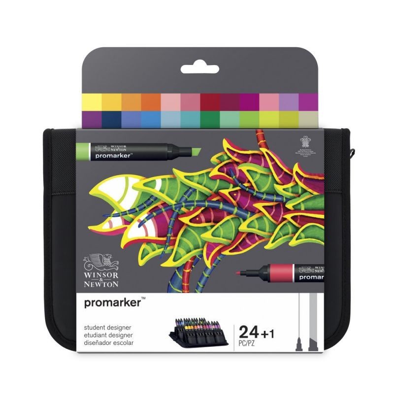 \nMateriais Belas Artes - Set 24 marcadores Promarker Winsor & Newton, Student Designer | totenart.com