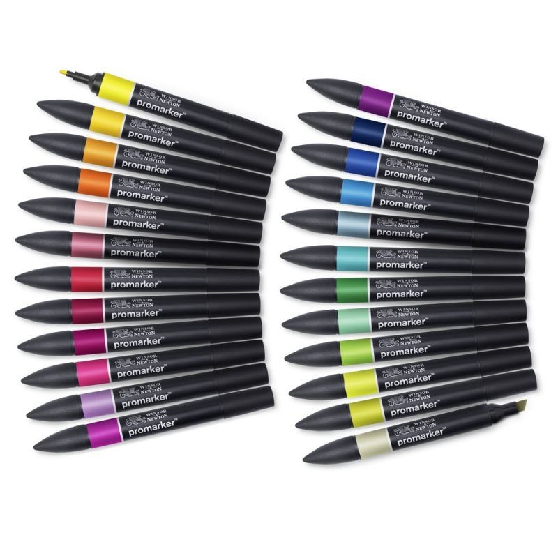 \nMateriais Belas Artes - Set 24 marcadores Promarker Winsor & Newton, Student Designer | totenart.com