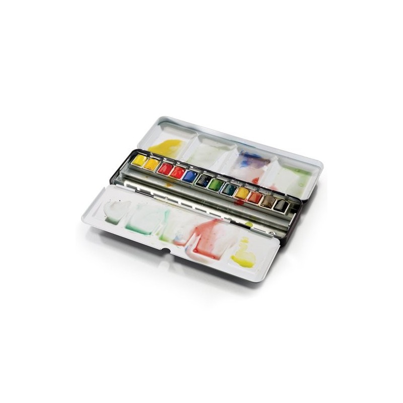 Materiais Belas Artes - Caixa Aquarela Artist 12 1/2 godets (Capacidade 24 pcs.) | totenart.com\n