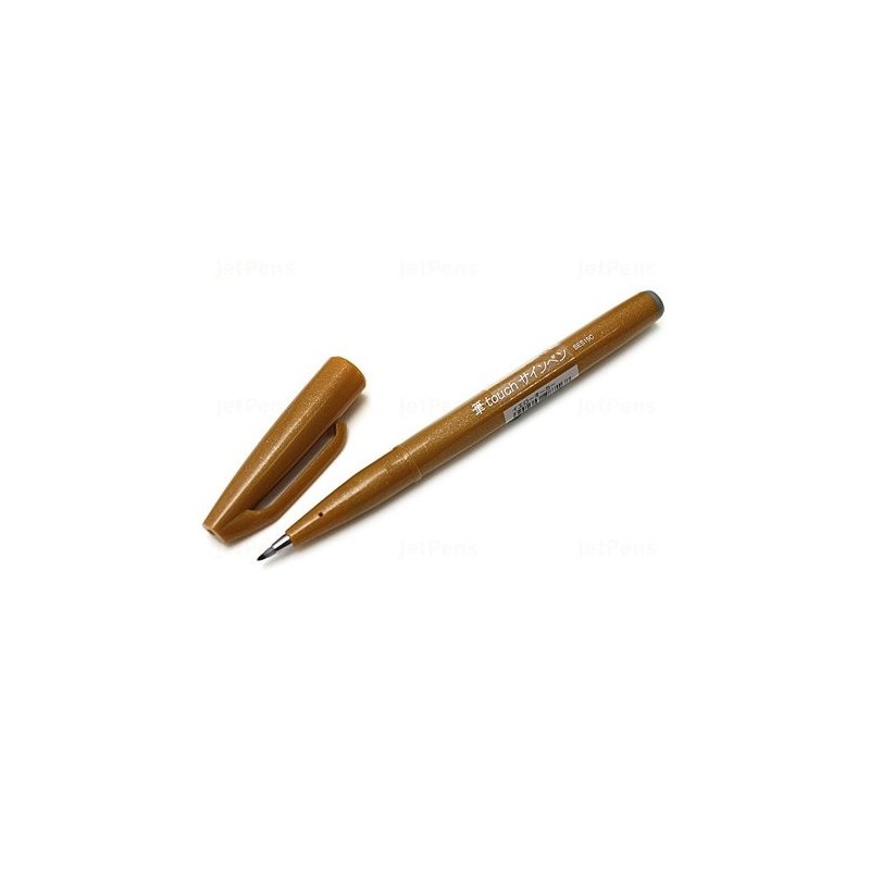 Materiais Belas Artes - Marcador Pincel Pentel Touch, Ocre Amarelo | totenart.com