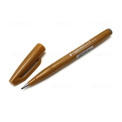 Materiais Belas Artes - Marcador Pincel Pentel Touch, Ocre Amarelo | totenart.com