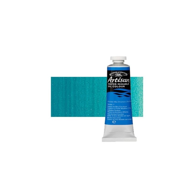 Materiais Belas Artes - Oleo al agua Artisan Tono Azul Ceruleo Winsor & Newton, 37 ml. | totenart.com