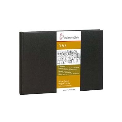 Materiais Belas Artes - Livro de Esbocos \nD&S preto, 140gr, A6 P, 62 folhas | totenart.com