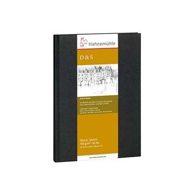 Materiais Belas Artes - Livro de Esbocos \nD&S preto, 140gr, A4 R, 80 folhas | totenart.com