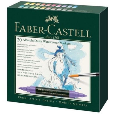 Materiais Belas Artes - Caixa 20 marcadores aquarelaveis Albrecht Dürer Faber-Castell  | totenart.com