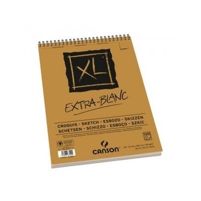 Materiais Belas Artes - Esboço Canson XL extra branco (Block), 60h., 90 gr., A5 | totenart.com