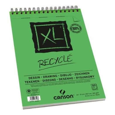 Materiais Belas Artes - Bloco Canson Reciclé XL, 25f., 160 gr., A5 | totenart.com