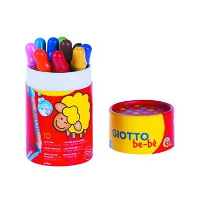 Materiais Belas Artes - Giotto Be-Bé 10 Lápis de cor | totenart.com