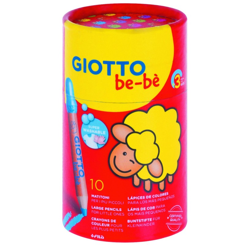 Materiais Belas Artes - Giotto Be-Bé 10 Lápis de cor | totenart.com