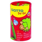 Materiais Belas Artes - Giotto Be-Bé 12 Lápis de Cera | totenart.com
