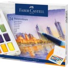 Materiais Belas Artes - Caixa 24 aquarelas Faber-Castell e pincel | totenart.com