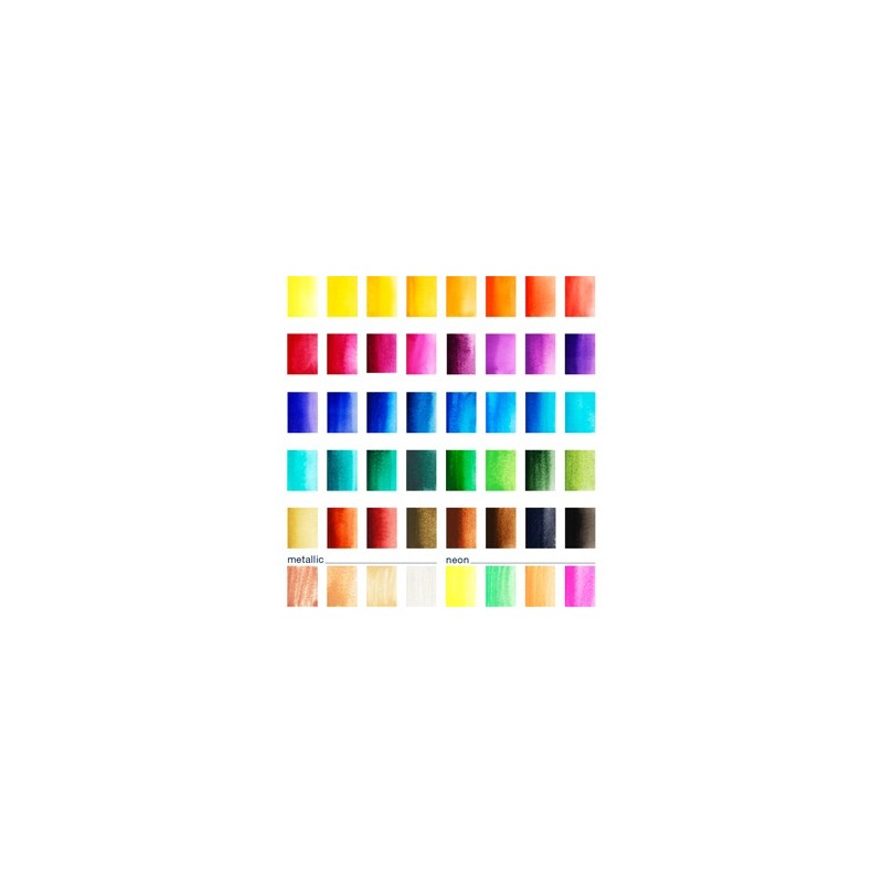 Materiais Belas Artes - Caixa 48 aquarelas Faber-Castell e pincel | totenart.com