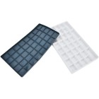 Materiais Belas Artes - Paleta de plástico retangular com compartimentos e tampa de silicone (16x28 cm) | totenart.com