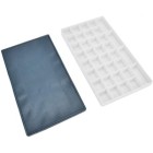 Materiais Belas Artes - Paleta de plástico retangular com compartimentos e tampa de silicone (16x28 cm) | totenart.com