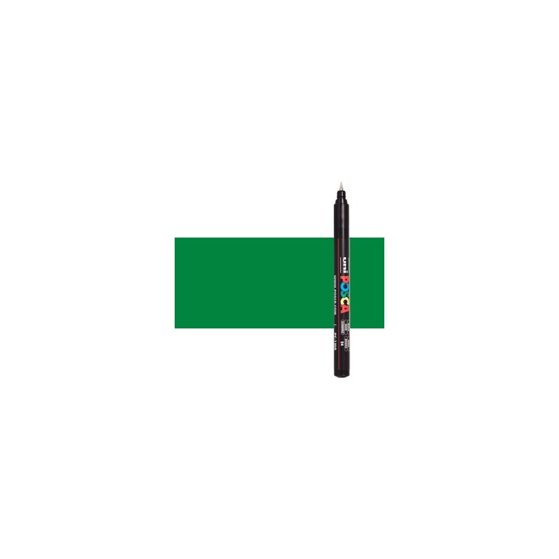 Materiais Belas Artes - Marcador Posca Verde (N. 6) PC1MR, ponta extra fina (0.7 mm.) | totenart.com