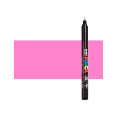 Materiais Belas Artes - Marcador Posca Rosa (N. 13) PC1MR, ponta extra fina (0.7 mm.) | totenart.com