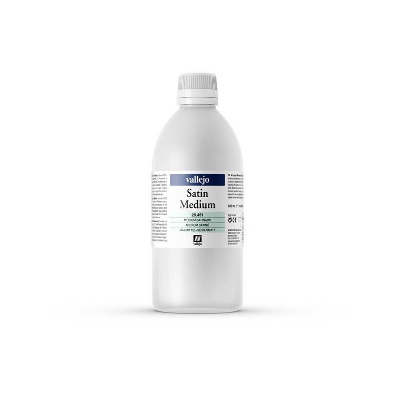 Materiais Belas Artes - Medium acrilico Vallejo Satinado, 500 ml. | totenart.com