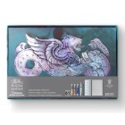 Materiais Belas Artes - Conjunto de cartões postais decorativos Winsor & Newton | totenart.com\n