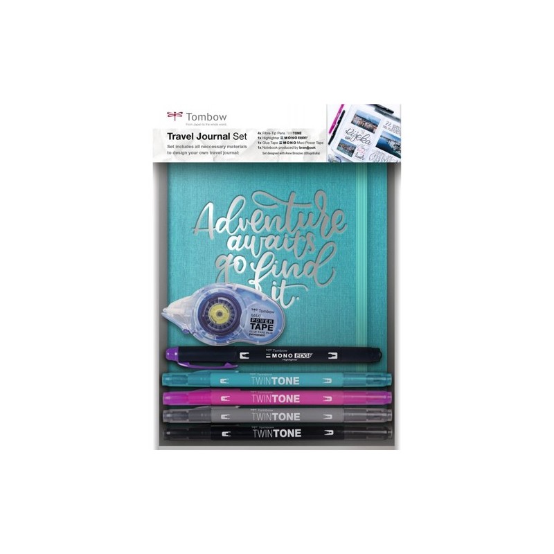 Materiais Belas Artes - Conjunto de diário de viagem, TwinTone Tombow | totenart.com