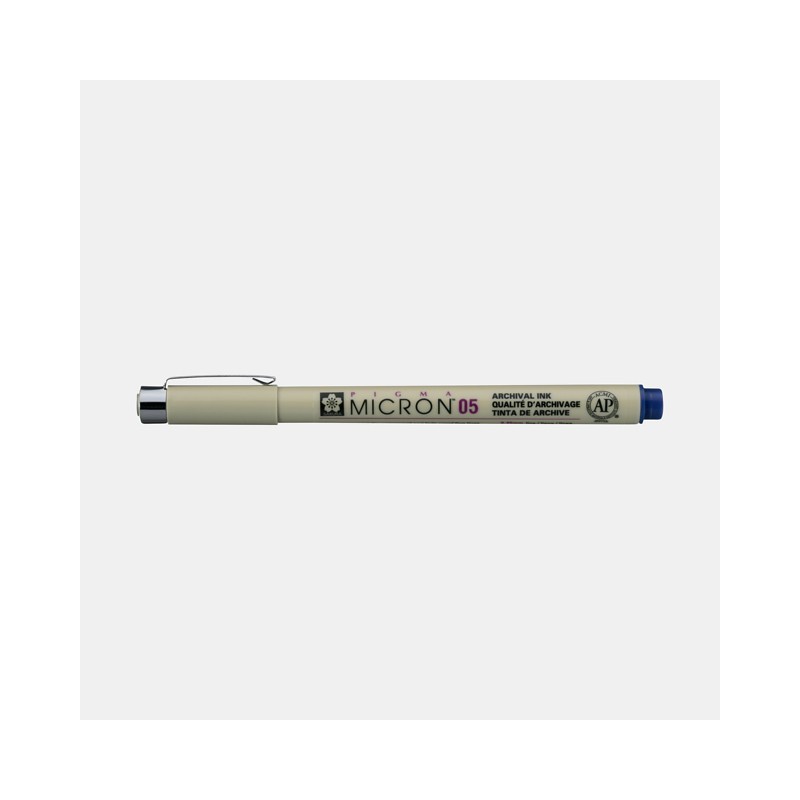 Materiais Belas Artes - Marcador  Pigma Micron Sakura 05, 0.45 mm. Azul Royal N. 138 | totenart.com