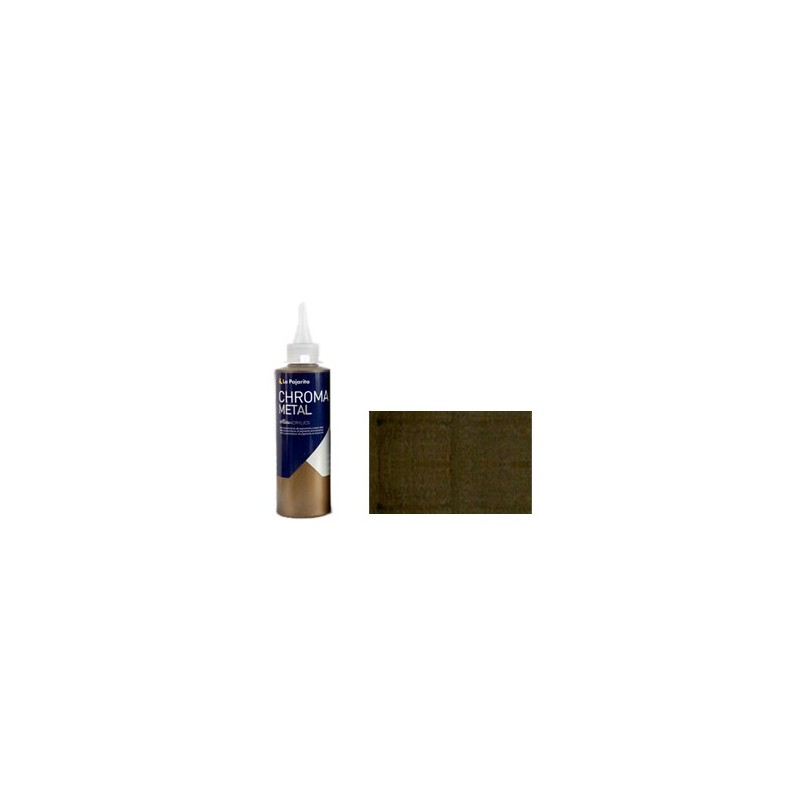 Materiais Belas Artes - Acrilico La Pajarita 03 Bronce (Metalizado) Chroma Color (200 ml.) | totenart.com