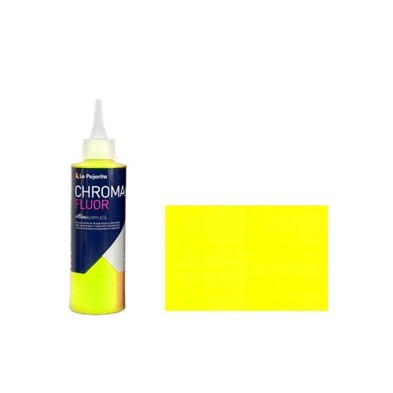 Materiais Belas Artes - Acrilico La Pajarita Amarelo Chroma Fluor (200 ml.) | totenart.com