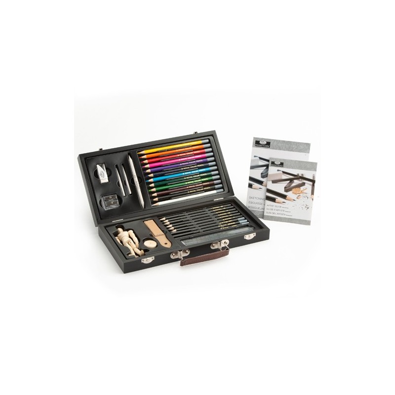 Materiais Belas Artes - Conjunto de iniciação desenho Sketch&Draw (32 peças), Royal&Langnickel | totenart.com