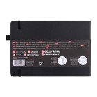 Materiais Belas Artes - Bloco Sakura folhas pretas, 21x14,8, banda elastica, 80 f, 140 gr.   | totenart.com