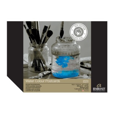 Materiais Belas Artes - Bloco Postais Aquarela Rembrandt 300 gr, 10,5x14,8, 30 folhas, grano medio | totenart.com