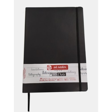 Materiais Belas Artes - Bloco ArtCreation pontos, 21x29,7, banda elastica, 80 f, 80 gr.   | totenart.com