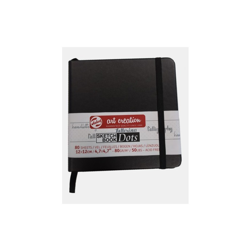 Materiais Belas Artes - Bloco ArtCreation pontos, 12x12, banda elastica, 80 f, 80 gr.   | totenart.com