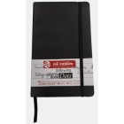 Materiais Belas Artes - Bloco ArtCreation folhas pretas, 13x21, banda elastica, 80 f, 140 gr.   | totenart.com