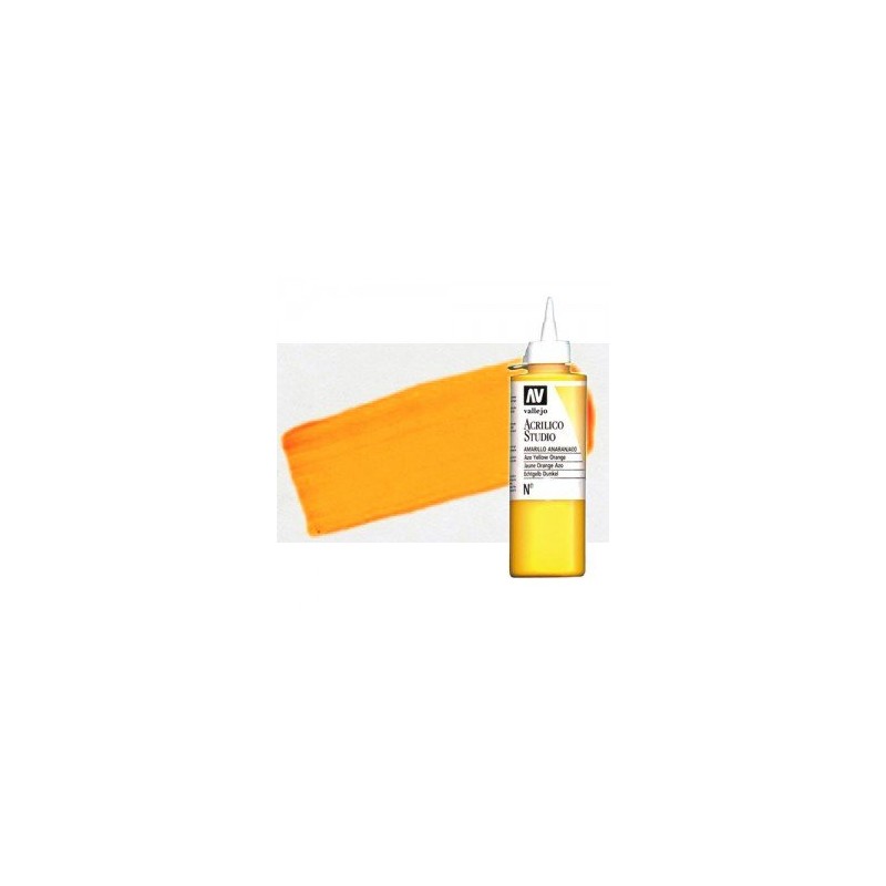 Materiais Belas Artes - Acrilico Vallejo, Amarelo Dourado Fluorescente, 200 ml. | totenart.com