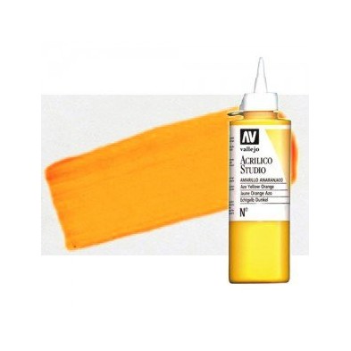 Materiais Belas Artes - Acrilico Vallejo, Amarelo Dourado Fluorescente, 200 ml. | totenart.com