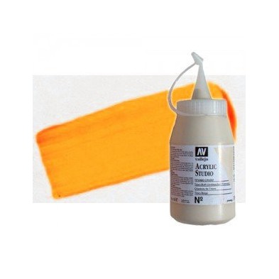 Materiais Belas Artes - Acrilico Vallejo, Amarelo Dourado Fluorescente, 500 ml. | totenart.com