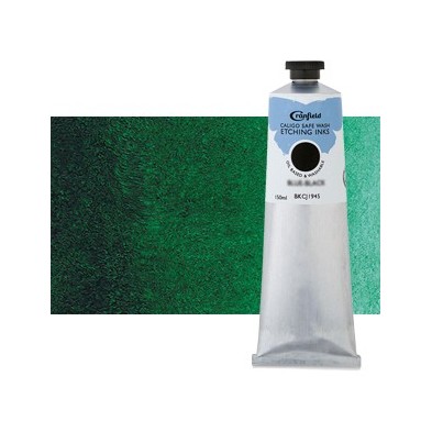 Tinta Gravura Ecologica Verde Ftalocianina, tubo 150 ml.