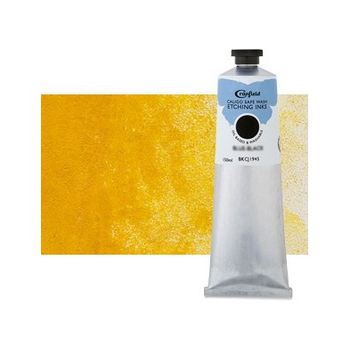 Tinta Gravura Ecologica Amarelo Indio, tubo 150 ml.