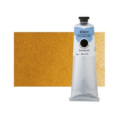 Tinta Gravura Ecologica Ocre Amarelo, tubo 150 ml.