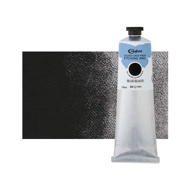 Tinta Gravura Ecologica Preto Carvao, tubo 150 ml.