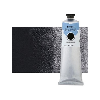 Tinta Gravura Ecologica Preto Azulado, tubo 150 ml.