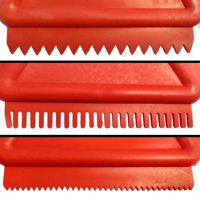 Materiais Belas Artes - Espátula de borracha de 3 lados ArtCreation | totenart.com