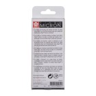 Set 6 rotuladores negros Pigma Micron Sakura (005, 01, 02, 03, 04 y 05) - totenart.com