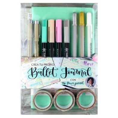 Materiais Belas Artes - Conjunto crie seu diário Pastel Turquoise, Bullet Journal | totenart.com