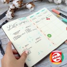 Materiais Belas Artes - Conjunto crie seu diário Pastel Turquoise, Bullet Journal | totenart.com